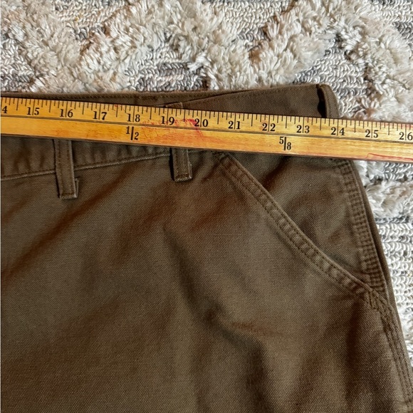 Carhartt RN#14806 Cargo Work Utility Carpenter Pants 50x32 Brown Loose Orig Fit - Picture 9 of 12